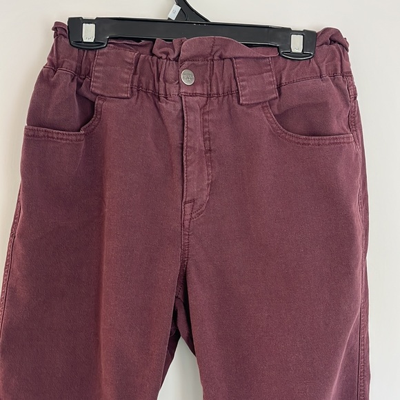 Pistola Maroon Paperbag Pants - Picture 3 of 5